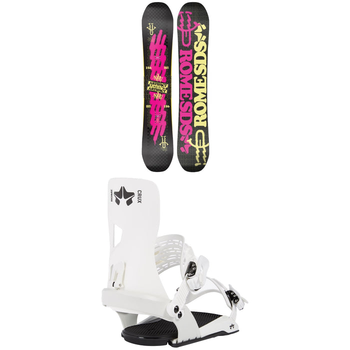 Rome Artifact Snowboard + Crux SE Snowboard Bindings