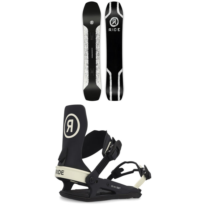 Ride Smokescreen Snowboard + C-6 Snowboard Bindings 2023