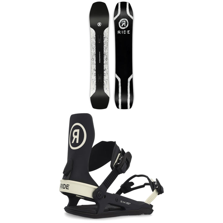 Ride Smokescreen Snowboard + C-6 Snowboard Bindings 2023