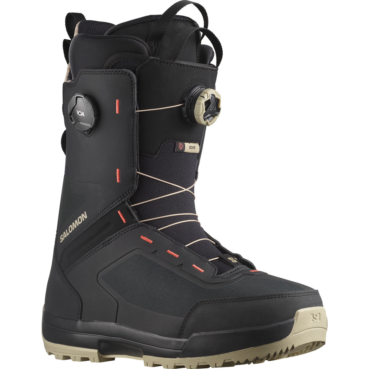 Salomon Echo Dual Boa Snowboard Boots Black/Cargo