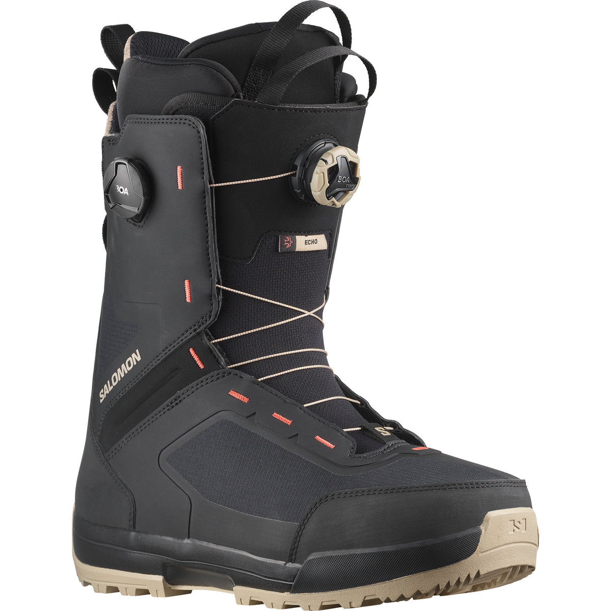 Salomon Echo Dual Boa Wide Snowboard Boots Black/Cargo
