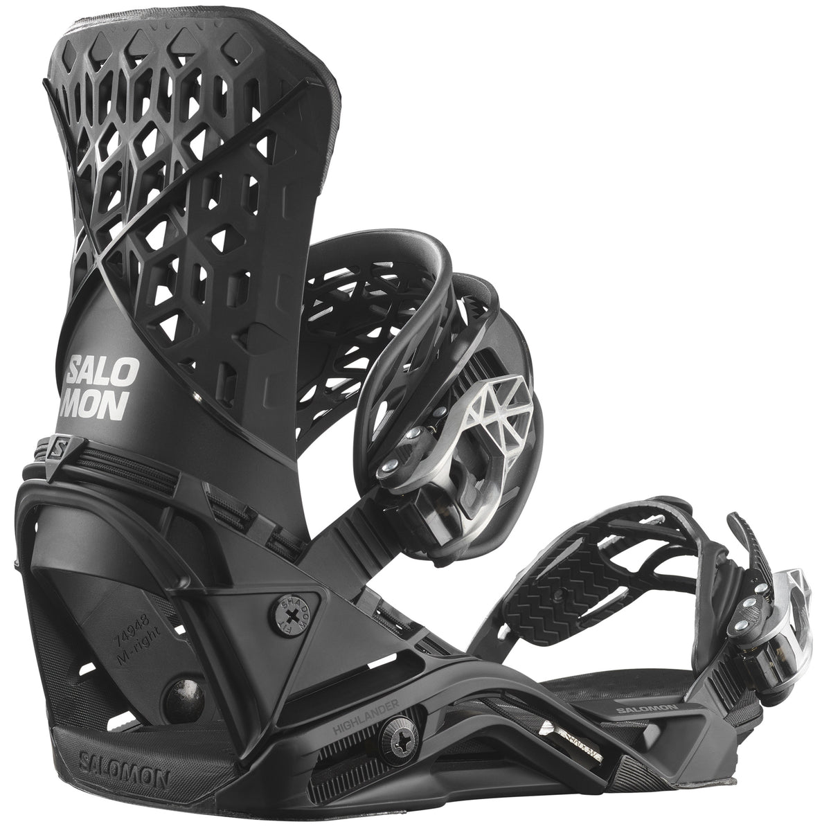 Salomon Highlander Snowboard Bindings 2025 Black