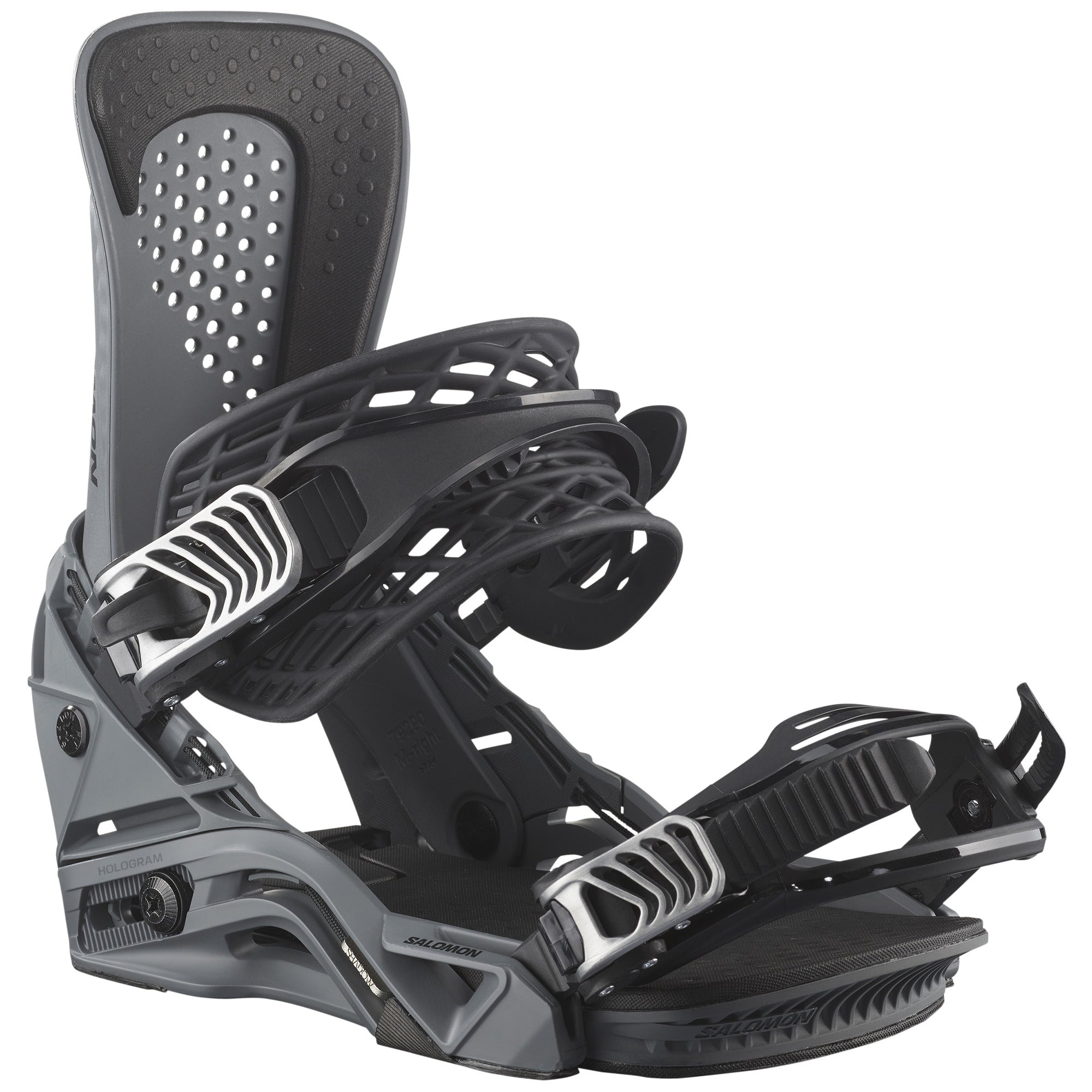 スノーボード ALL BLACK EDDITION!!SALOMON hologram M Salomon Hologram Snowboard Bindings – evo