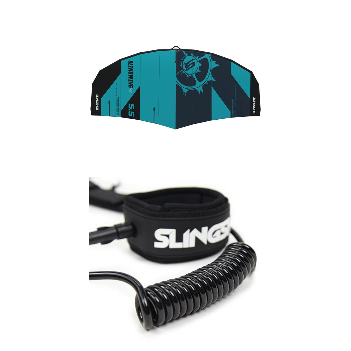 Slingshot SlingWing V3 Wind Foil Wing + Universal Wing Wrist Leash 2023