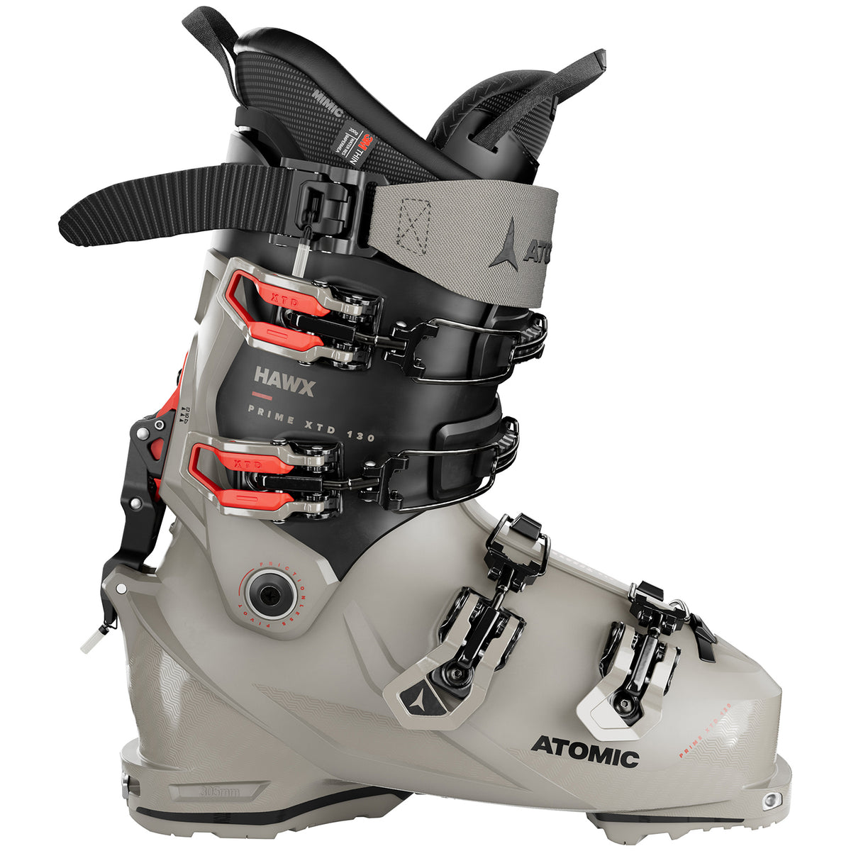 Atomic Hawx Prime XTD 130 GW Alpine Touring Ski Boots 2024 Cement/Black/Red