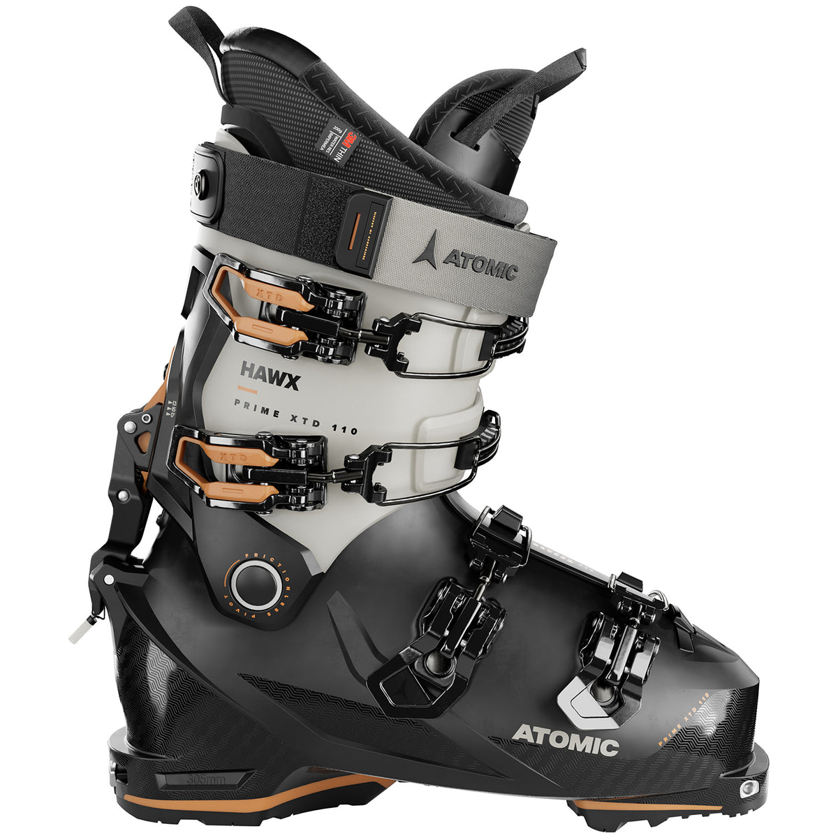 Atomic Hawx Prime XTD 110 GW Alpine Touring Ski Boots 2024 Black/Stone/Orange