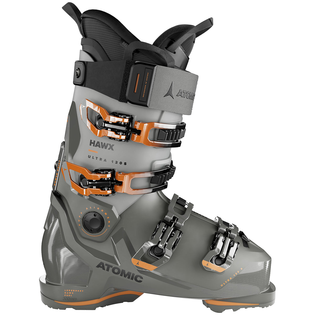 Atomic Hawx Ultra 120 S GW Ski Boots 2024 Dark Grey/Light Grey/Orange