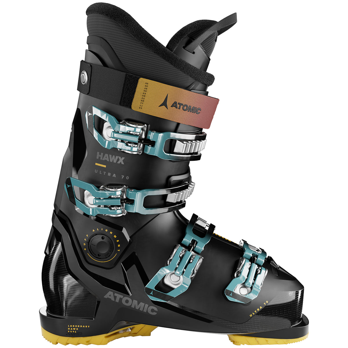 Atomic Hawx Ultra 70 LC Ski Boots 2025 Black/Teal/Orange