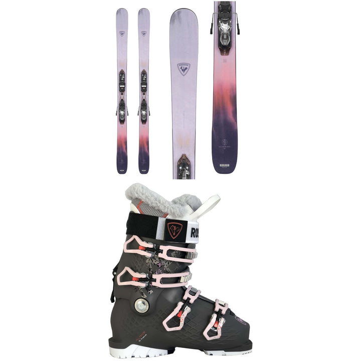 Rossignol Rallybird 90 Pro Skis + Xpress 10W GW Bindings + Rossignol Alltrack 70 Premium Ski Boots - Women's 2023