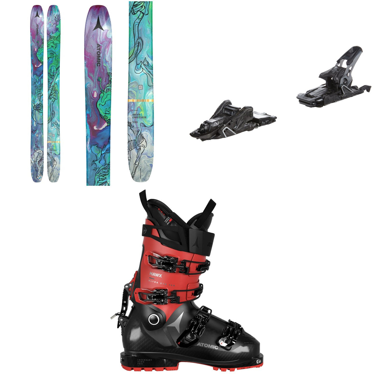 Atomic Bent Chetler 120 Skis + Salomon S/Lab Shift MNC 13 Alpine Touring Ski Bindings + Atomic Hawx Ultra XTD 120 CT GW Alpine Touring Ski Boots