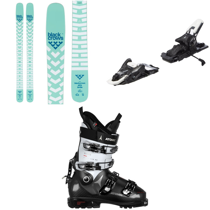 Black Crows Atris Birdie Skis + Atomic Shift MNC 10 Alpine Touring Ski Bindings + Atomic Hawx Ultra XTD 95 W CT GW Alpine Touring Ski Boots - Women's 2023