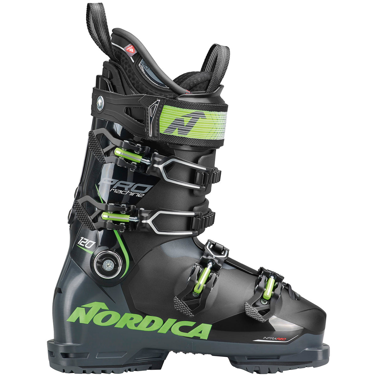 Nordica Promachine 120 Ski Boots 2024 Black/Anthracite/Green