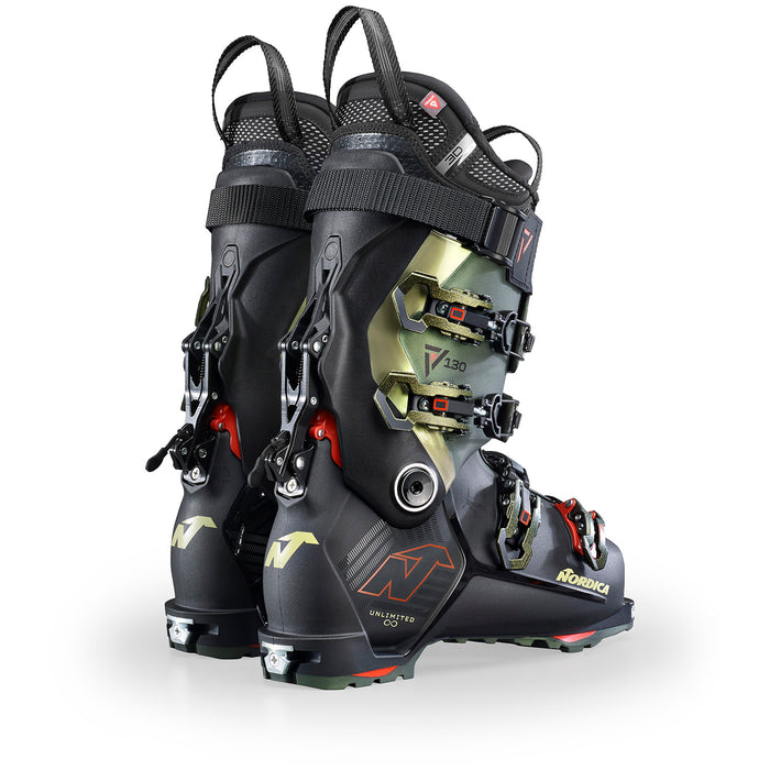 Nordica Unlimited 130 DYN Ski Boots 2025 Black/Irid Green/Red