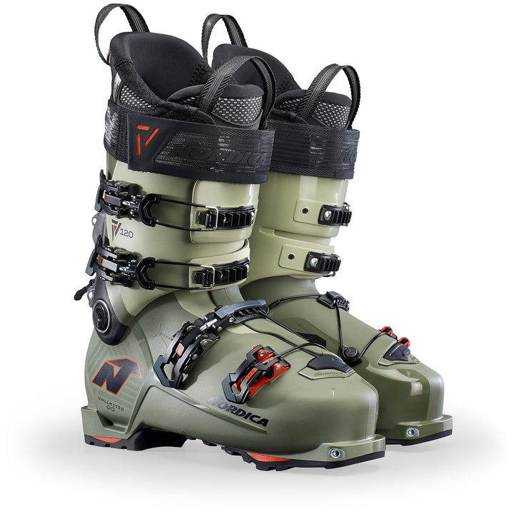 Nordica Unlimited 120 DYN Ski Boots 2025 Green/Black/Red