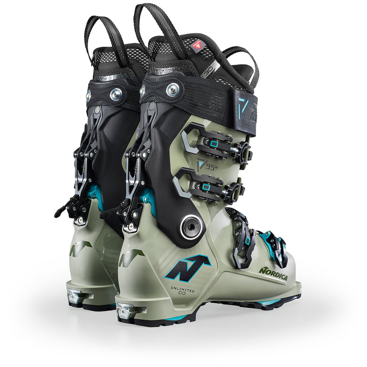 Nordica Unlimited 95 W DYN Ski Boots - Women's 2025 Light Green/Black/ Light Blue