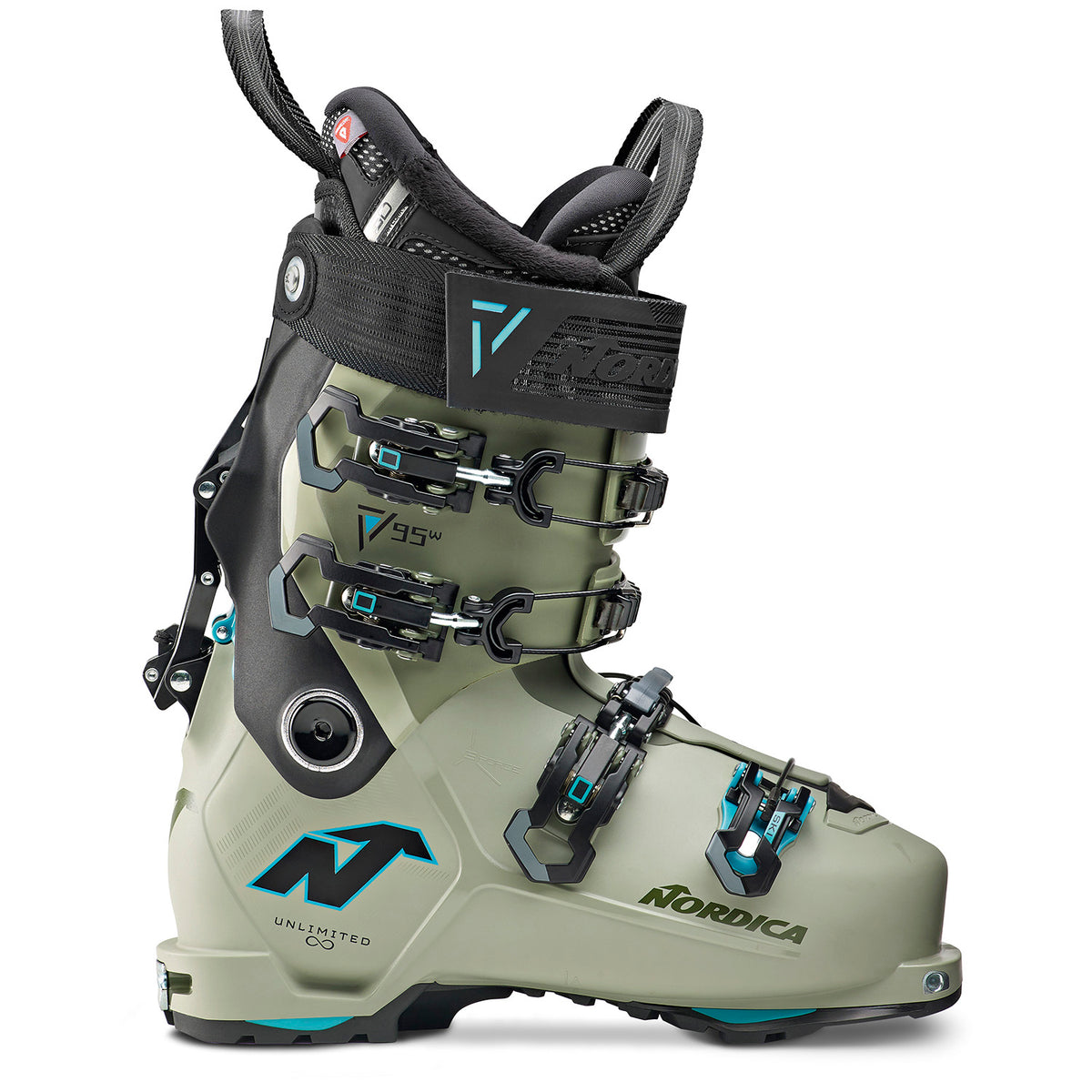 Nordica Unlimited 95 W DYN Ski Boots - Women's 2025 Light Green/Black/ Light Blue