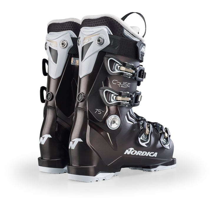 Nordica Cruise 75 Ski Boots - Women's 2026 Pearl Black/ White/ Gold