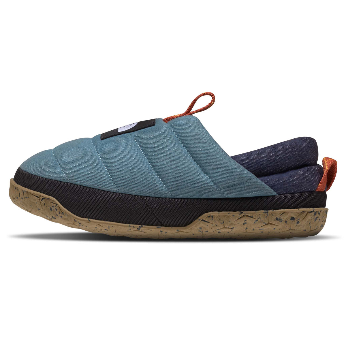 The North Face Nuptse Mule Denim Slippers - Women's Light Denim/TNF Black