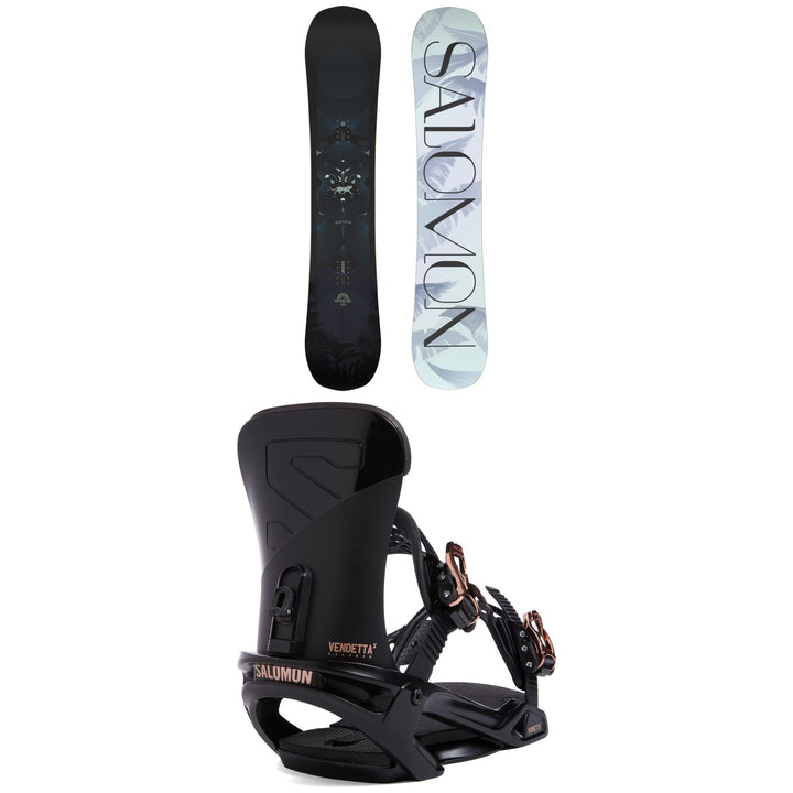 Salomon Wonder Snowboard + Vendetta X Snowboard Bindings - Women's 2023