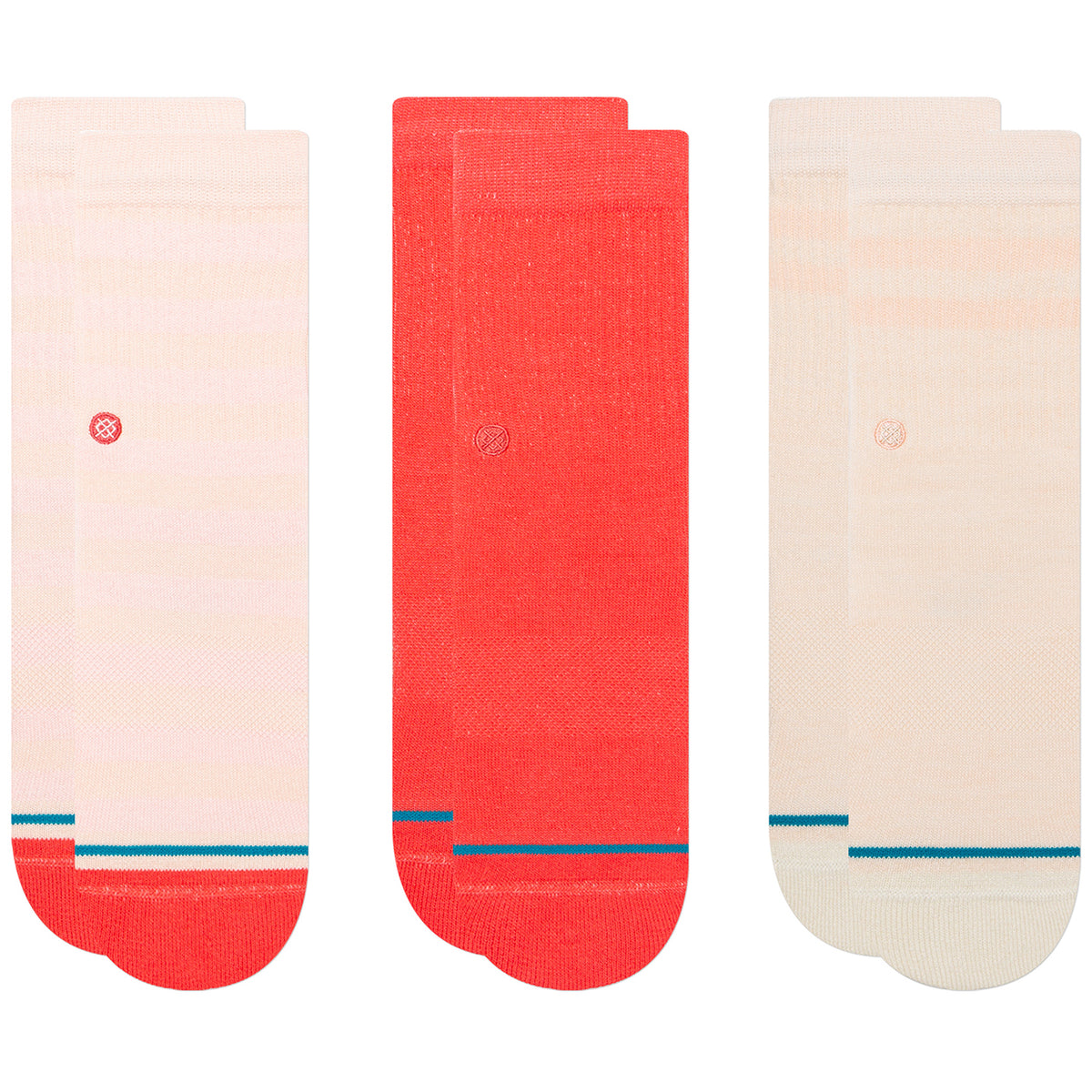Stance Do You 3-Pack Socks - Kids' Pink