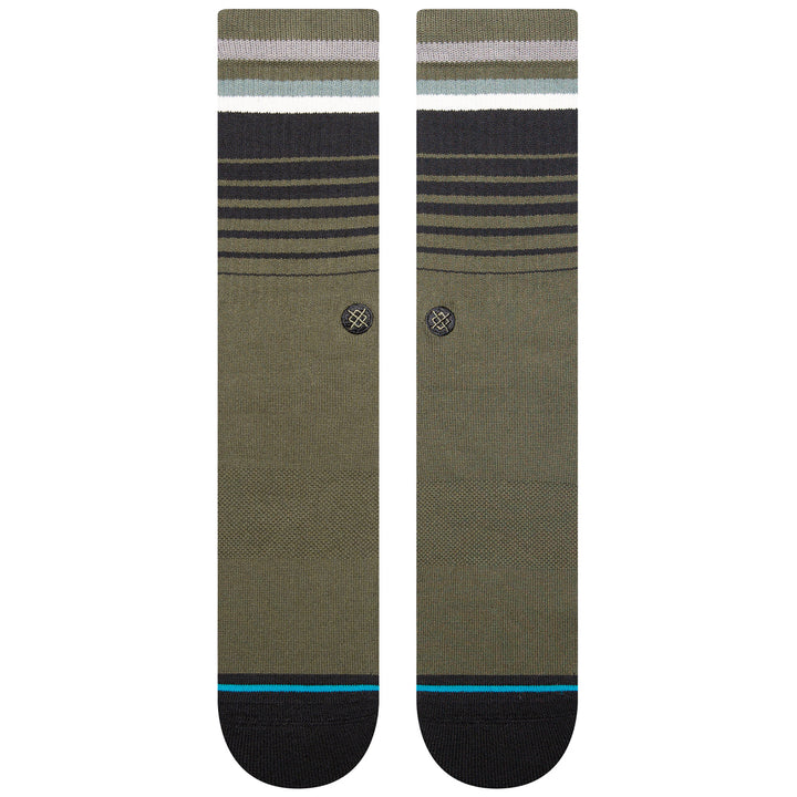 Stance Emmit Crew Socks Dark Green