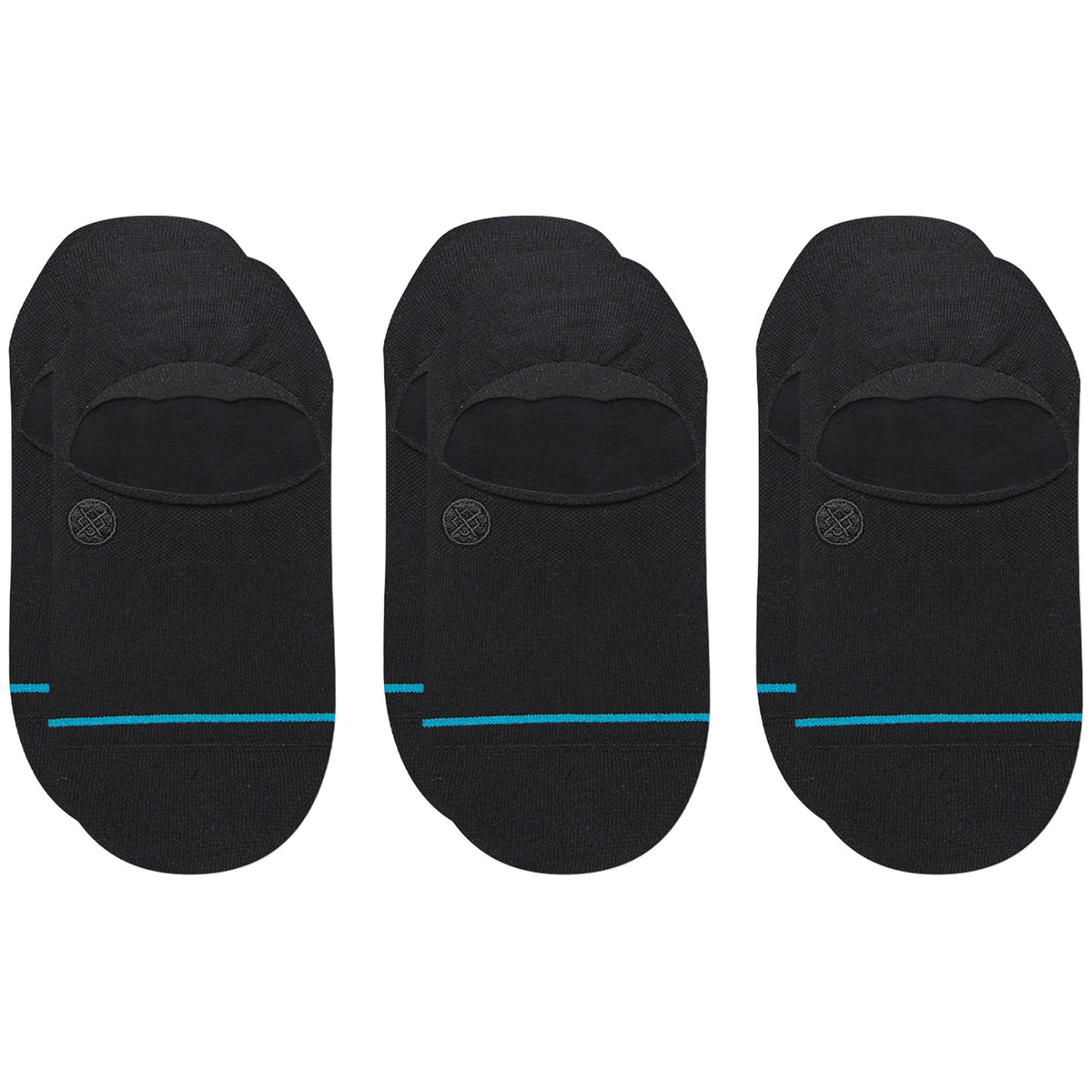 Stance Icon No Show 3-Pack Socks Black