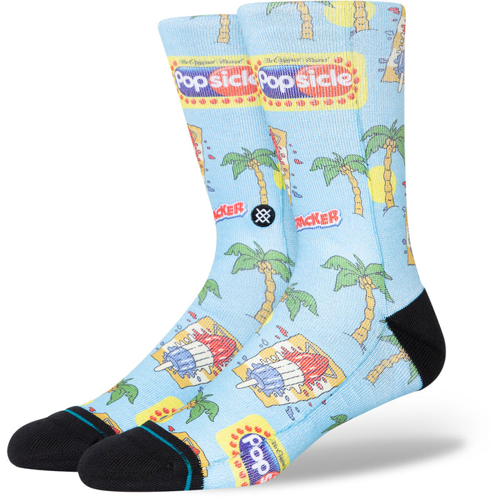 Stance Pops Crew Socks Light Blue