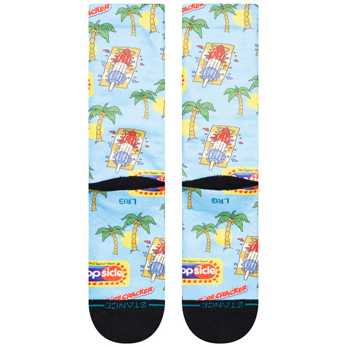 Stance Pops Crew Socks Light Blue