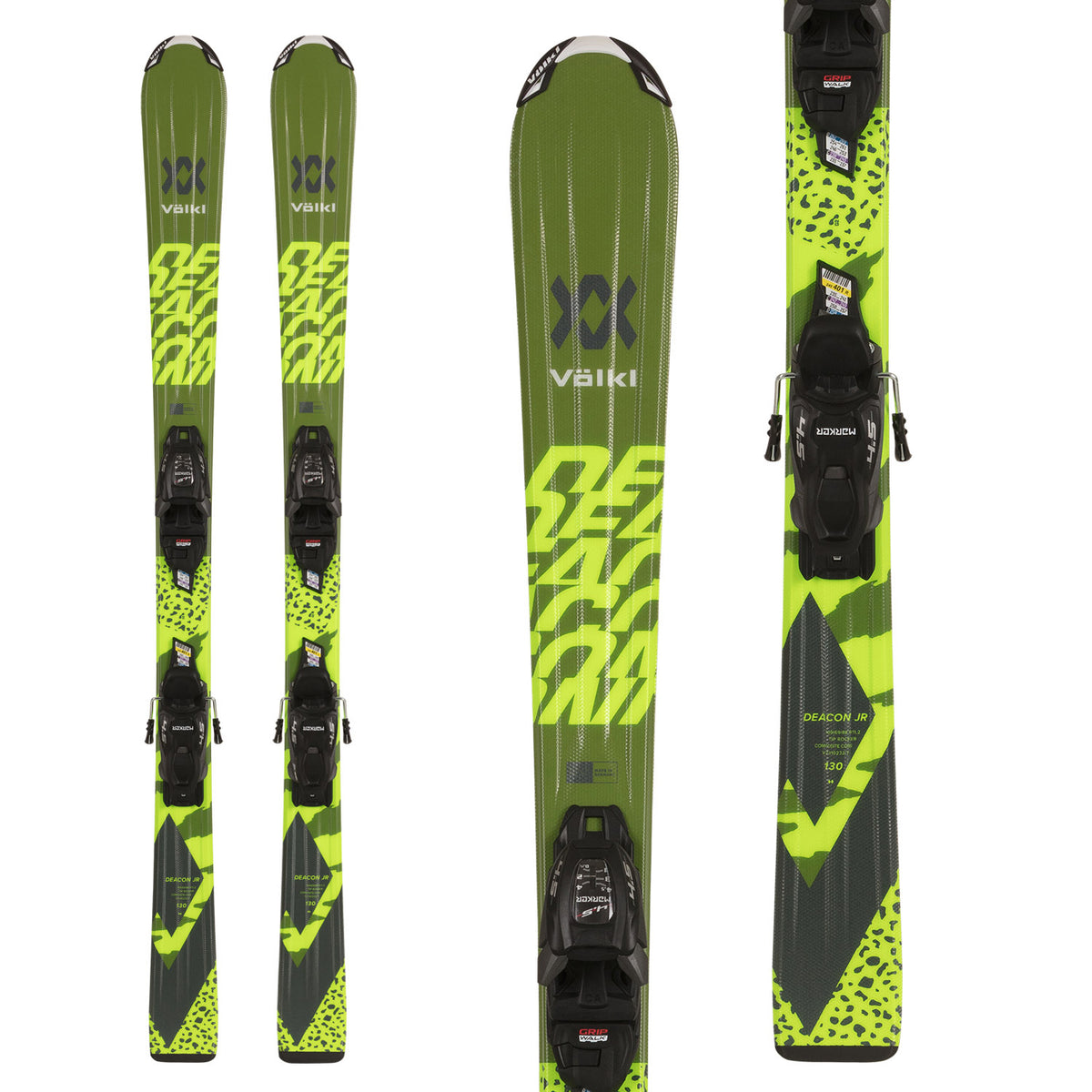 Völkl Deacon Junior Skis + 7.0 vMotion Jr Bindings - Kids' 2024
