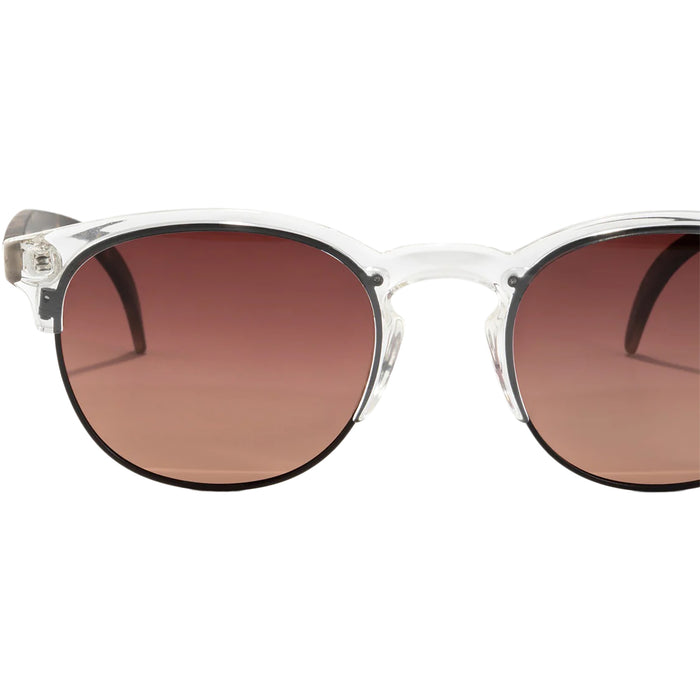 Sunski Avila Sunglasses Clear Tortoise/Terra Fade Polarized