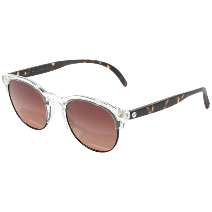 Sunski Avila Sunglasses Clear Tortoise/Terra Fade Polarized