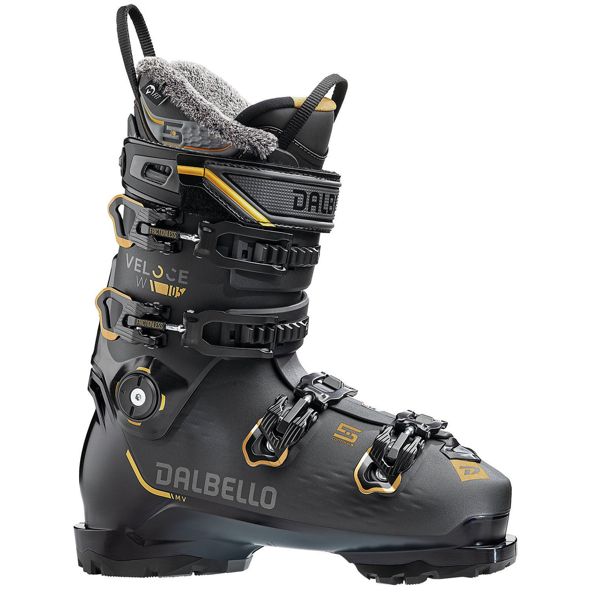 Dalbello Veloce 105 W GW Ski Boots - Women's 2024 Black/Black Gold
