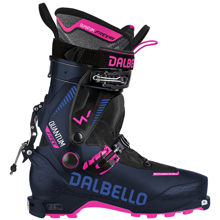 Dalbello Quantum Free Ski Boots - Women's 2027 Dark Blue/Fluo Pink