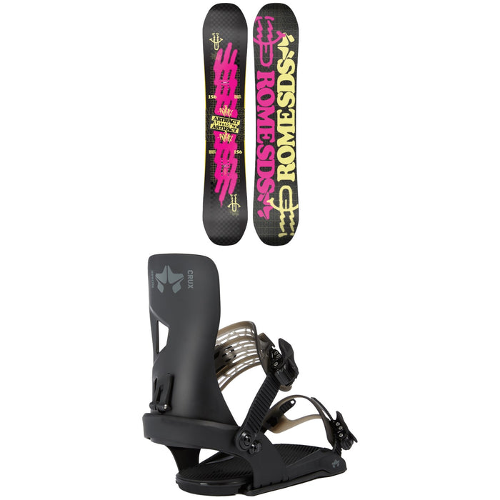 Rome Artifact Snowboard + Crux SE Snowboard Bindings
