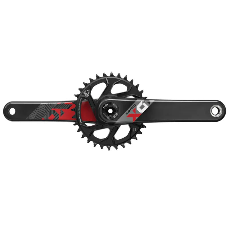 SRAM X01 Eagle DUB Boost Crankset Lunar Polar Black