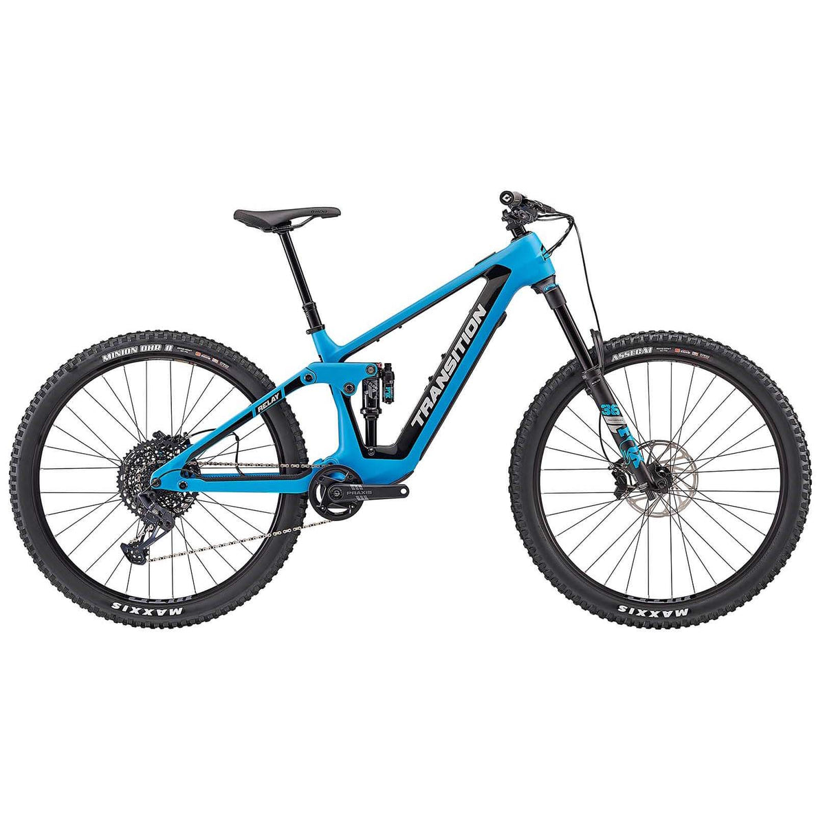 Transition Relay Carbon GX E-Mountain Bike 2023 TR Blue