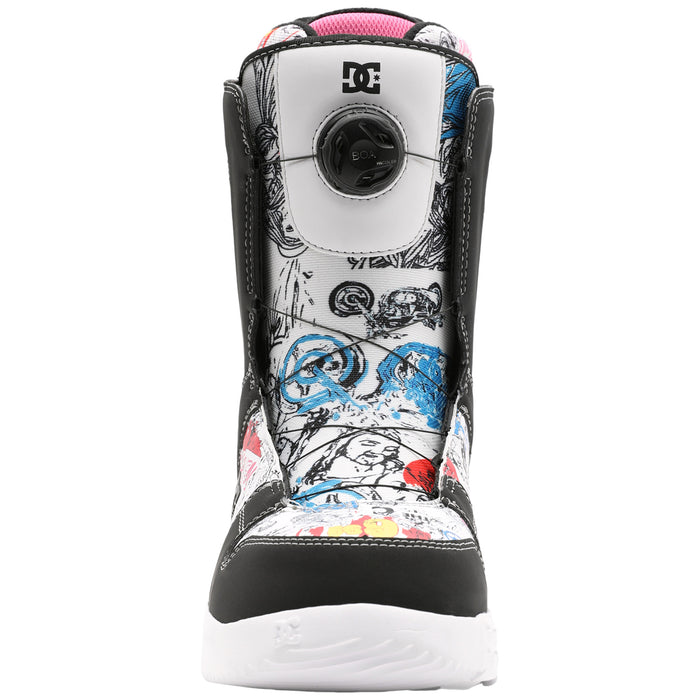 DC AW Phase Boa Snowboard Boots 2024 White/Black Print