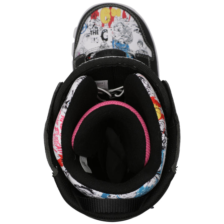 DC AW Phase Boa Snowboard Boots 2024 White/Black Print