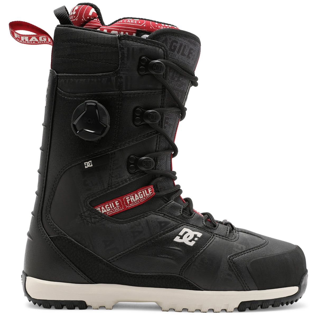DC AW Premier Hybrid Snowboard Boots 2024 Black/Red Print
