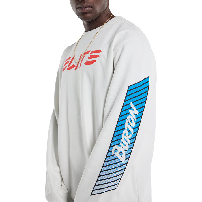 Burton 1987 Elite Crew Sweatshirt - Men's Stout White