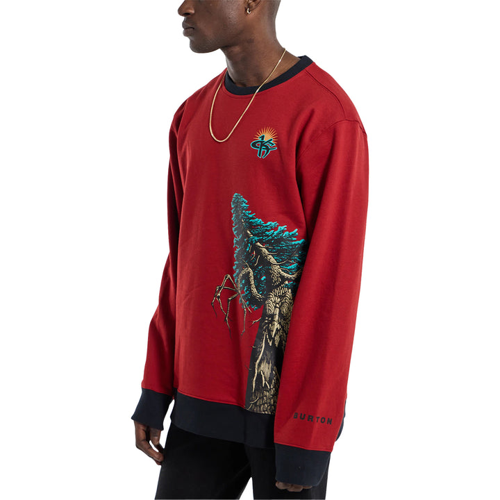 Burton 1995 Kelly Air Crew Sweatshirt - Men's Sun Dried Tomato