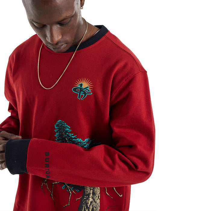 Burton 1995 Kelly Air Crew Sweatshirt - Men's Sun Dried Tomato