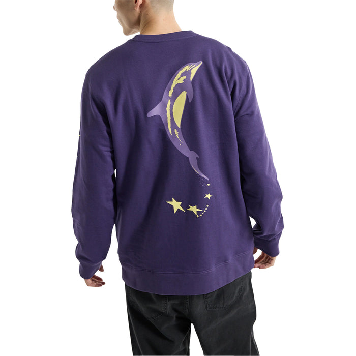 Burton 1996 Dolphin Crew Sweatshirt - Men's Violet Halo
