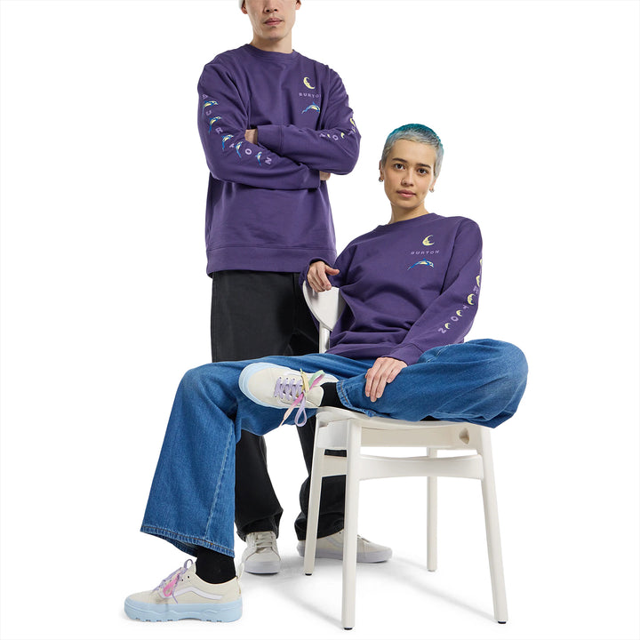 Burton 1996 Dolphin Crew Sweatshirt - Men's Violet Halo