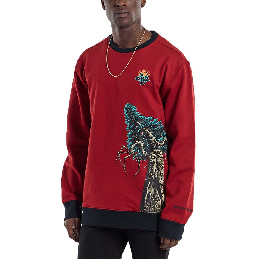 Burton 1995 Kelly Air Crew Sweatshirt - Men's Sun Dried Tomato