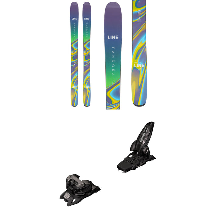 Line Skis Pandora 104 Skis + Marker Griffon 13 ID Ski Bindings - Women's 2023