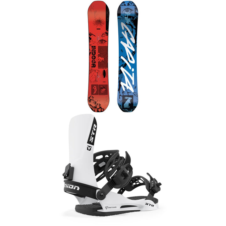 CAPiTA Indoor Survival Snowboard + Union STR Snowboard Bindings 2024