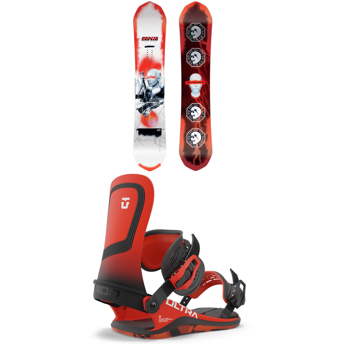 CAPiTA Ultrafear Reverse Camber Snowboard + Union Ultra Snowboard Bindings 2024