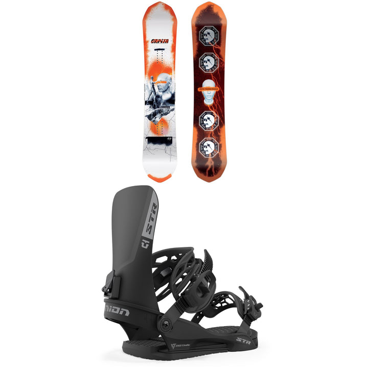 CAPiTA Ultrafear Reverse Camber Snowboard + Union STR Snowboard Bindings 2024
