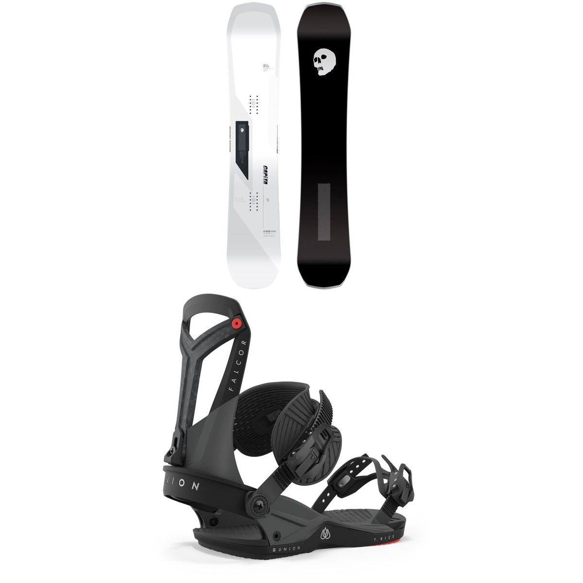 CAPiTA Mega Death Snowboard + Union Falcor Snowboard Bindings 2024